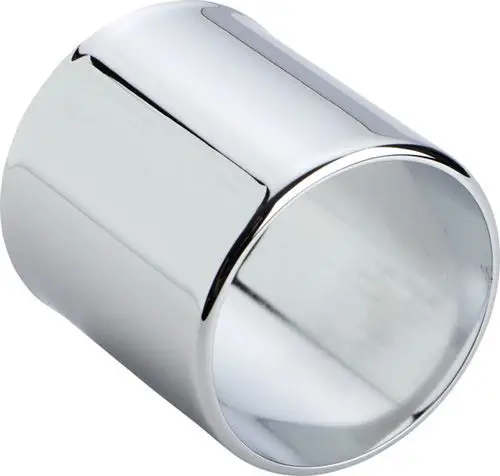 Chromfarbene Abdeckkappe von Ideal Standard, zylindrische Form mit glänzender Oberfläche, für die E-Thermostatnutzung.